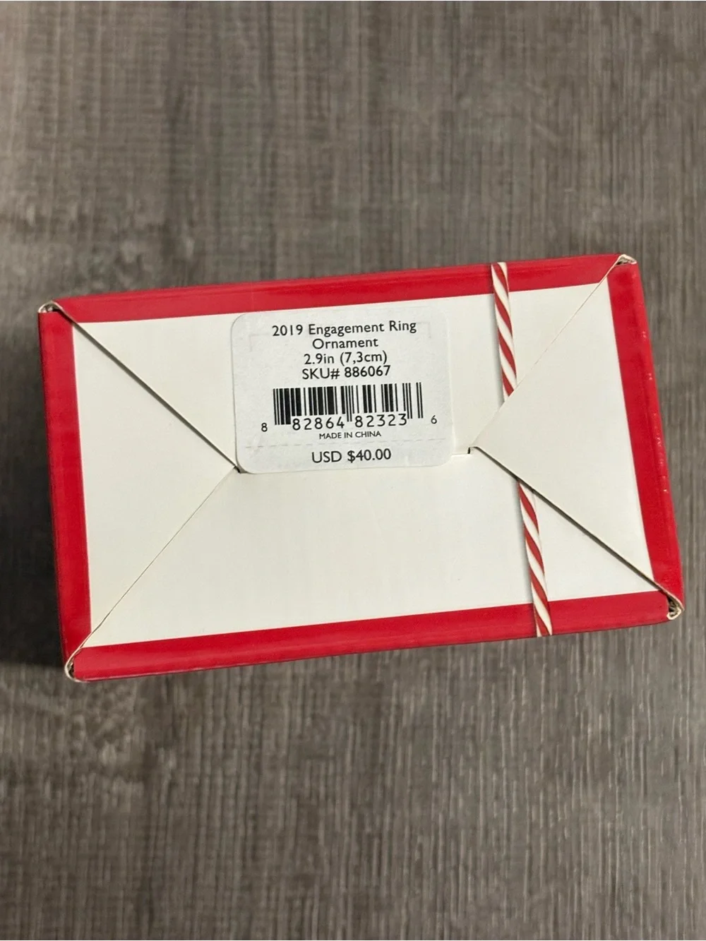 NEW 2019 Lenox Engagement Ring  Christmas Ornament W/Box